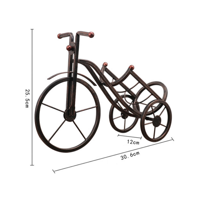 Wrought Iron Metal Tricycle Wine Rack Decorations Home Living Room Dining Table Wine Cabinet Decorations