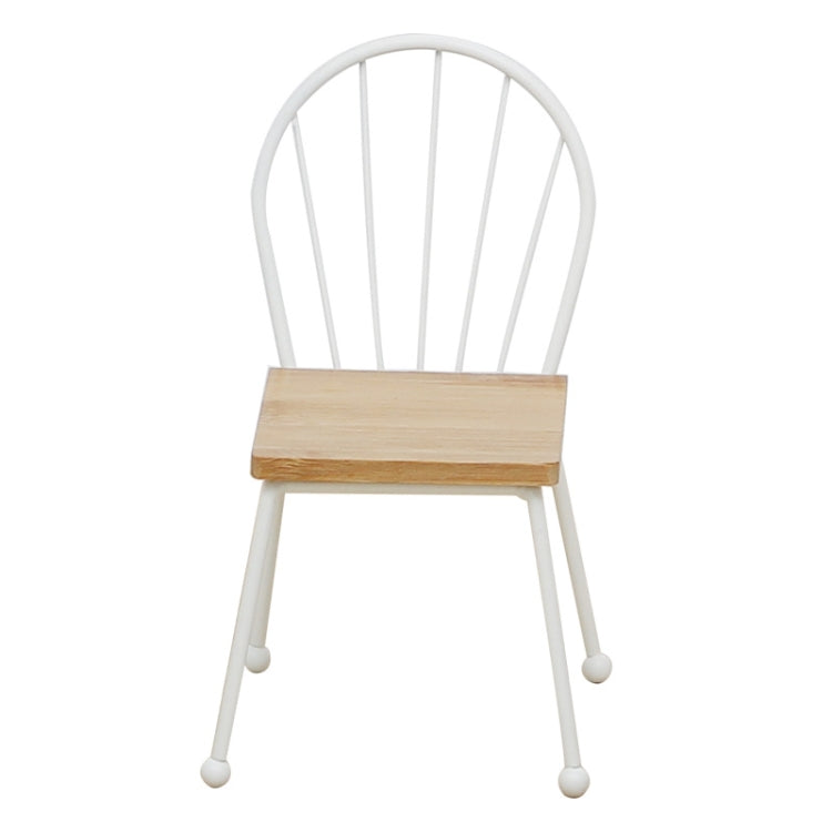 Solid Wood Mini Chair Decorations Micro Landscape Photography Props