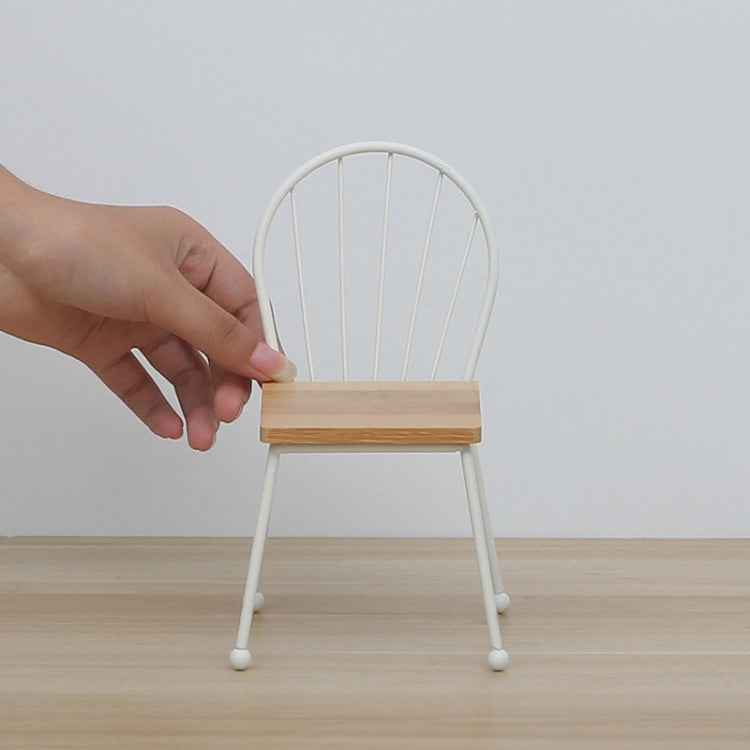 Solid Wood Mini Chair Decorations Micro Landscape Photography Props