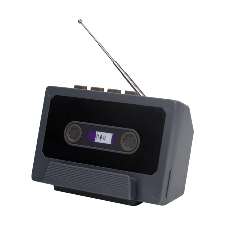 TYX-TV Mobile Phone Desktop Stand Retro Cute Speaker Radio, Color:Dark Grey(Bluetooth Models)