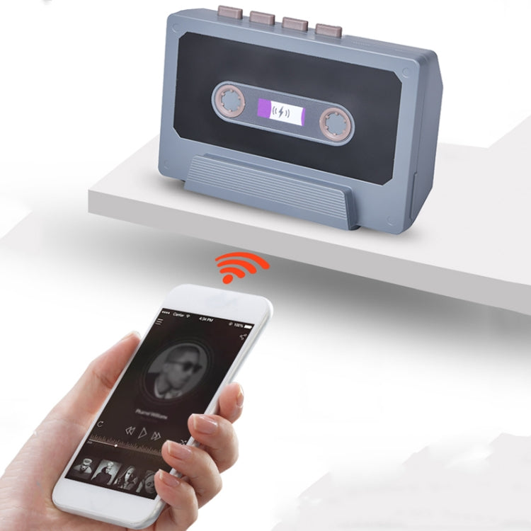 TYX-TV Mobile Phone Desktop Stand Retro Cute Speaker Radio, Color:Dark Grey(Bluetooth Models)