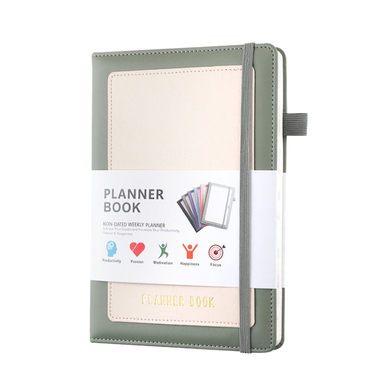 YMX-018 A5 Weekly Plan Monthly Plan Book Self-Regulation Strap Notebook Without Sticker