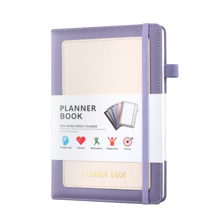 YMX-018 A5 Weekly Plan Monthly Plan Book Self-Regulation Strap Notebook Without Sticker