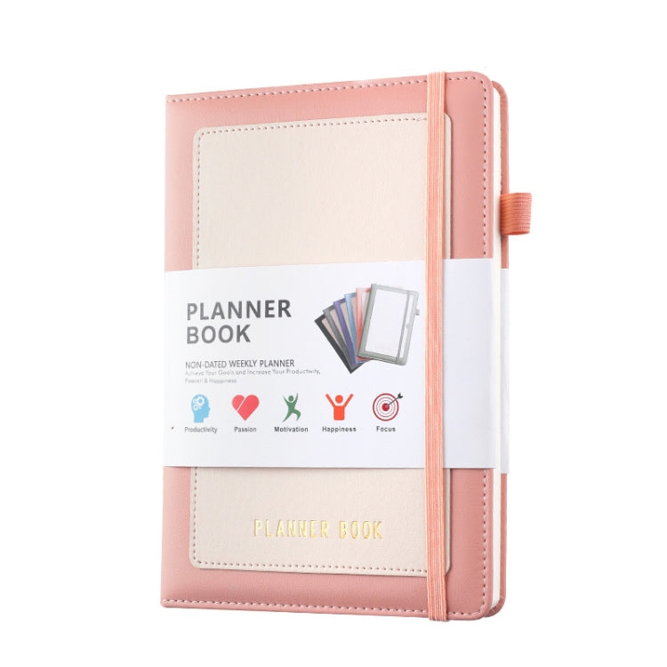 YMX-018 A5 Weekly Plan Monthly Plan Book Self-Regulation Strap Notebook Without Sticker
