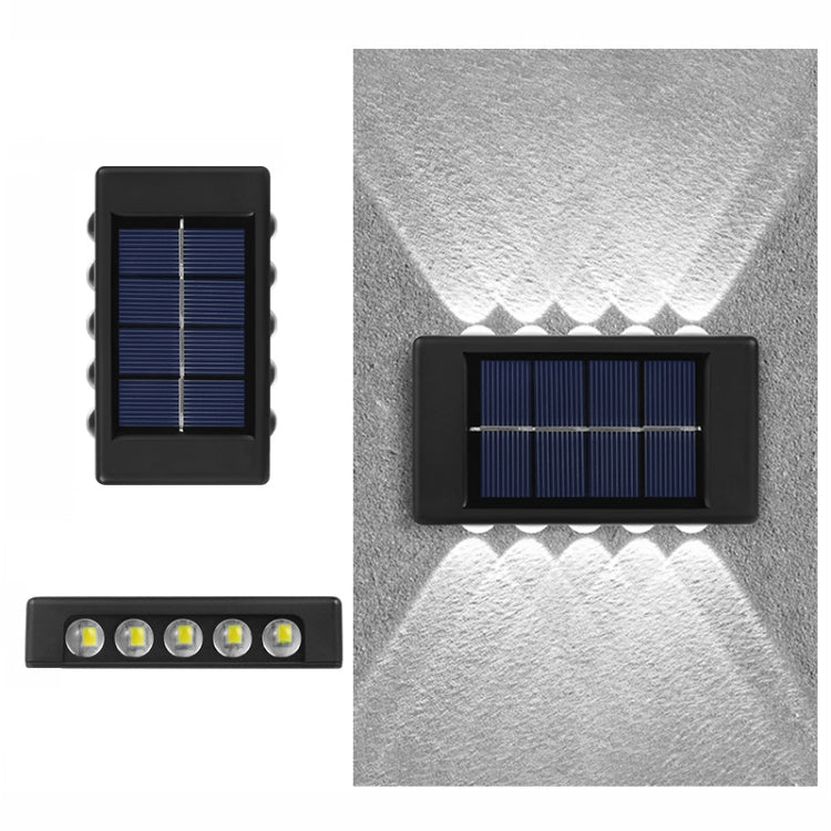 10LED NiMH Solar Wall Lamp Outdoor Waterproof Up And Down Double-headed Spotlights