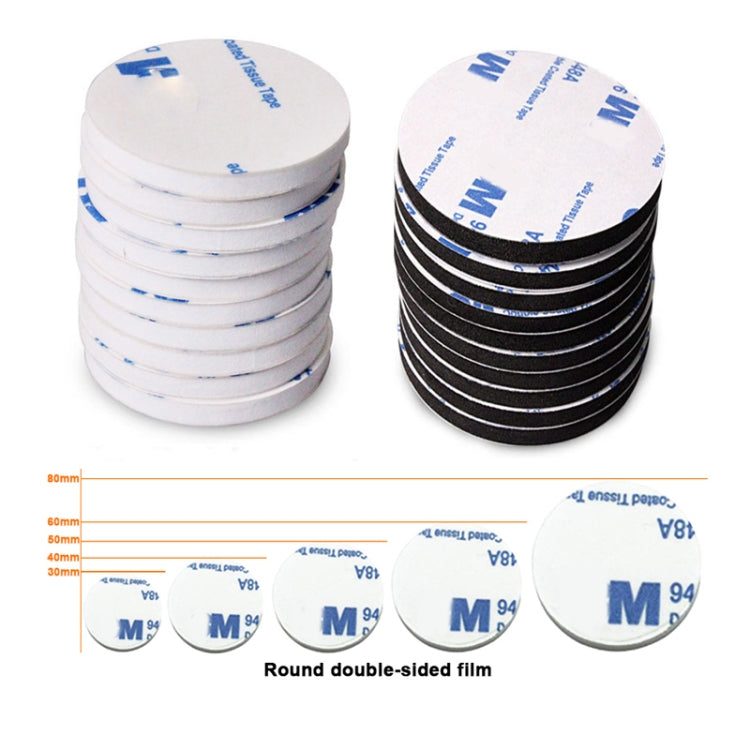 48 PCS 60x1.5mm Round EVA Foam Double-sided Adhesive Strong High-viscosity Sponge Sticker