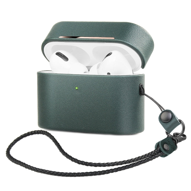 Wireless Earphone Protective Shell Leather Case Split Storage Box For Airpods Pro