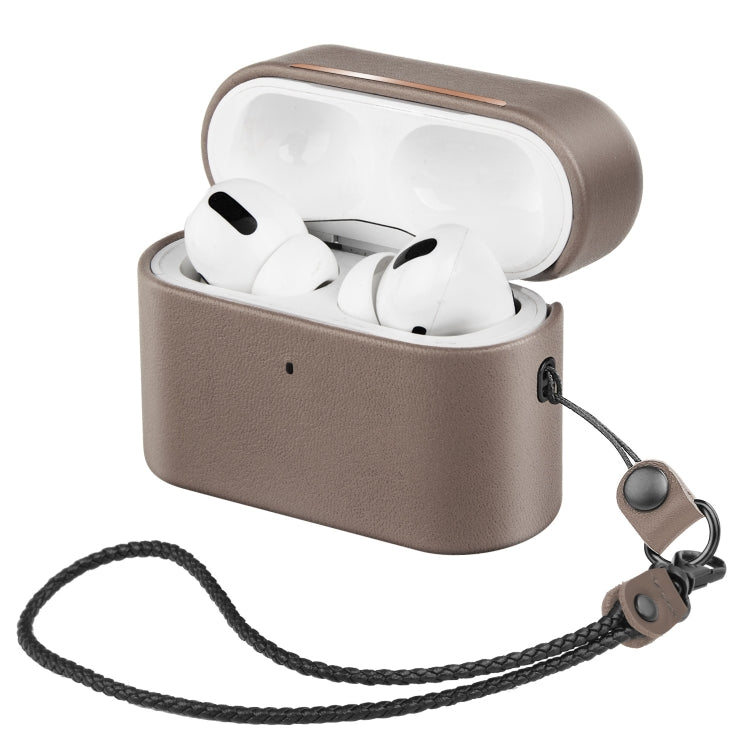 Wireless Earphone Protective Shell Leather Case Split Storage Box For Airpods Pro