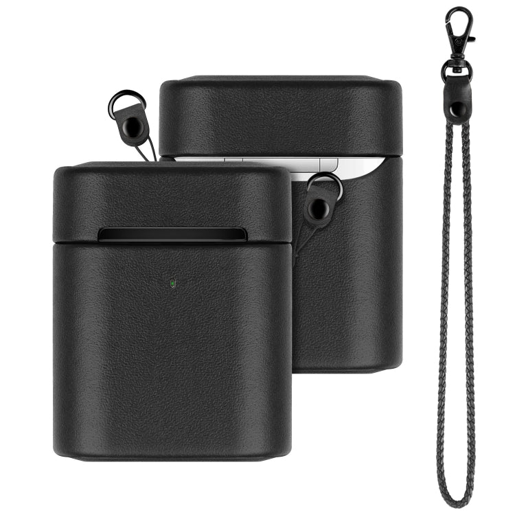 Wireless Earphone Protective Shell Leather Case Split Storage Box For Airpods 2