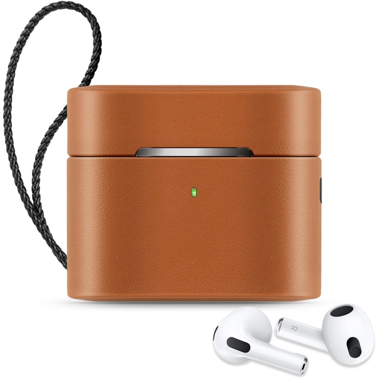Wireless Earphone Protective Shell Leather Case Split Storage Box For Airpods 3