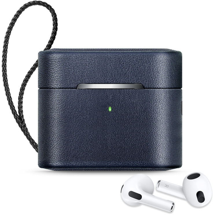 Wireless Earphone Protective Shell Leather Case Split Storage Box For Airpods 3
