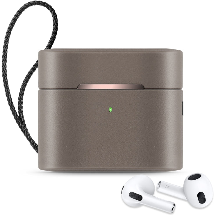 Wireless Earphone Protective Shell Leather Case Split Storage Box For Airpods 3