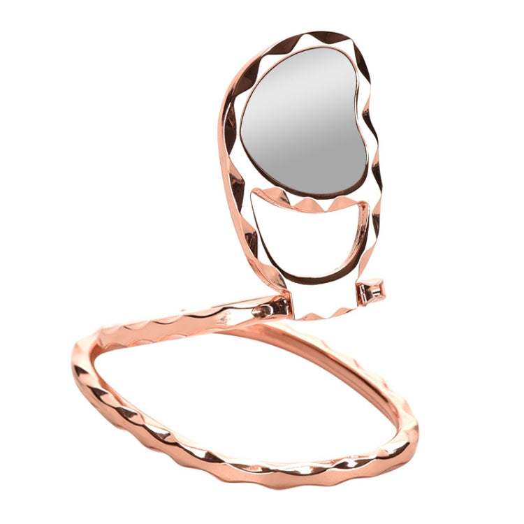 Metal Car Mobile Phone Folding Bracket Ring Buckle Paste Bracket,Style: Love