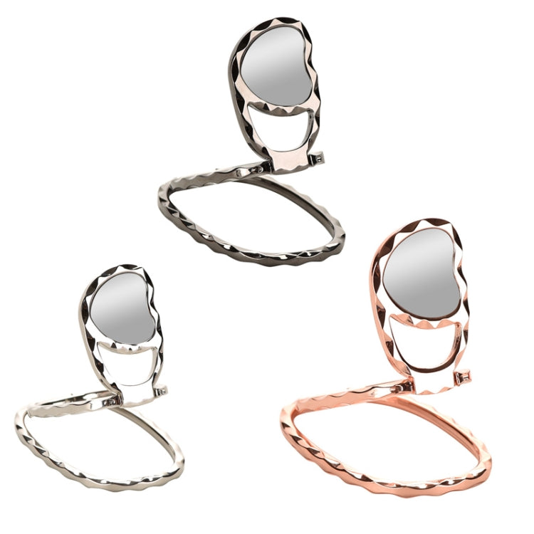 Metal Car Mobile Phone Folding Bracket Ring Buckle Paste Bracket,Style: Love
