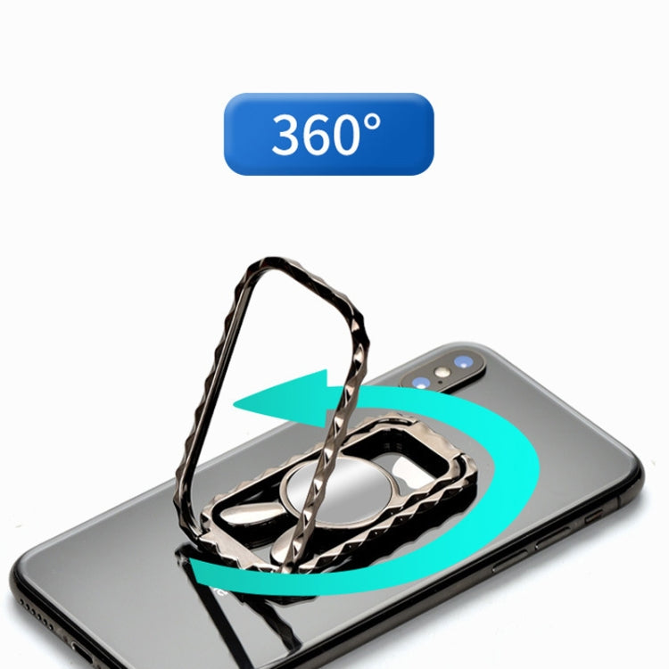 Metal Car Mobile Phone Folding Bracket Ring Buckle Paste Bracket,Style: Love