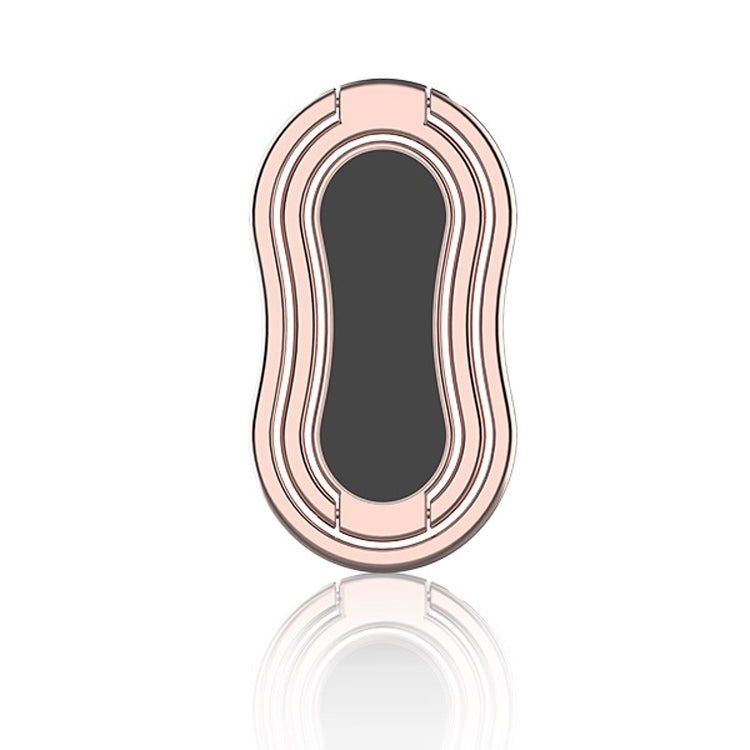 Metal Car Mobile Phone Folding Bracket Ring Buckle Paste Bracket,Style: Gourd