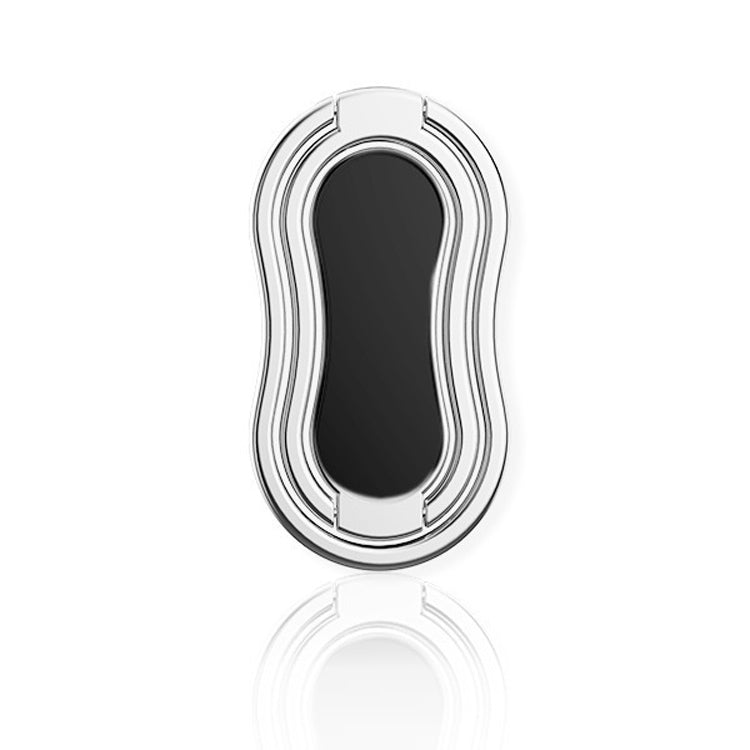 Metal Car Mobile Phone Folding Bracket Ring Buckle Paste Bracket,Style: Gourd