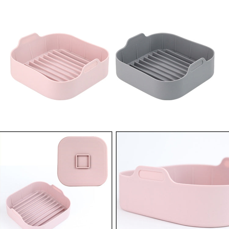 Air Fryer Silicone Grill Pan Accessories, Size: Square 20.5 cm