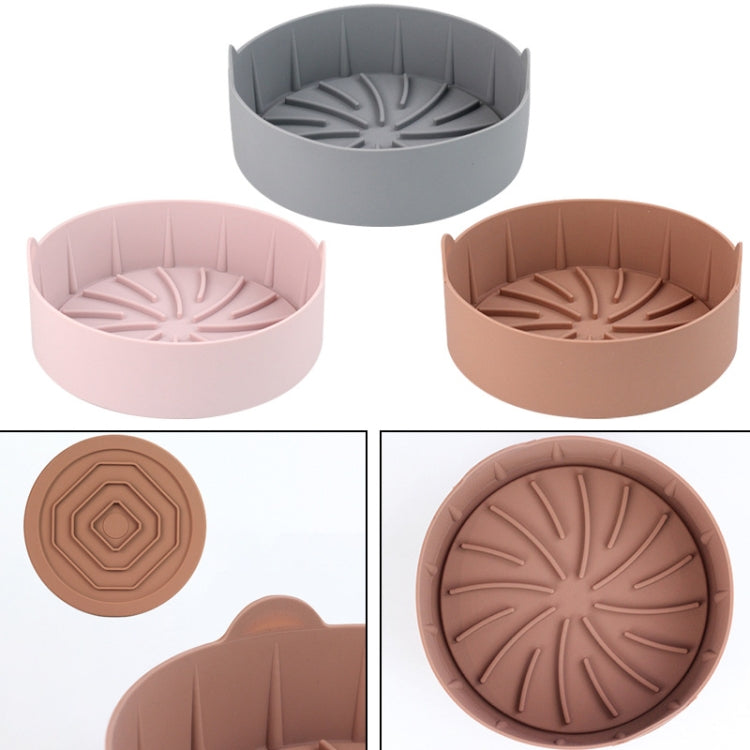 Air Fryer Silicone Grill Pan Accessories, Size: Round 22 cm