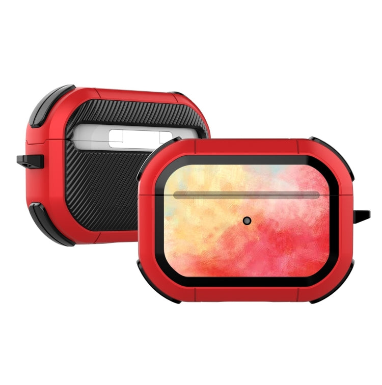 Watercolor Print Flip Headphone Protective Cover for AirPods Pro