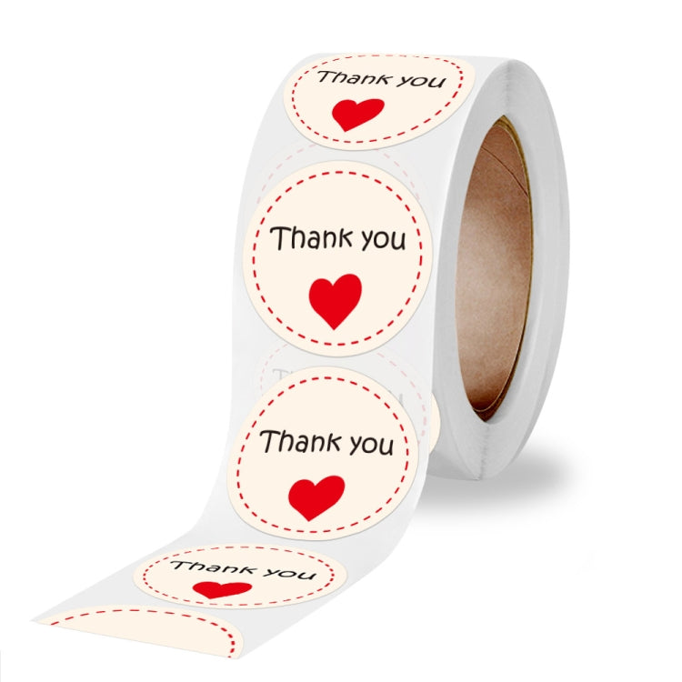 8 PCS K-102 Olled Round Valentines Day Heart Gift Decoration Sticker Label