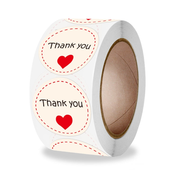 8 PCS K-102 Olled Round Valentines Day Heart Gift Decoration Sticker Label