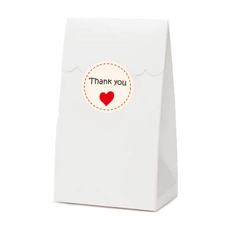 8 PCS K-102 Olled Round Valentines Day Heart Gift Decoration Sticker Label