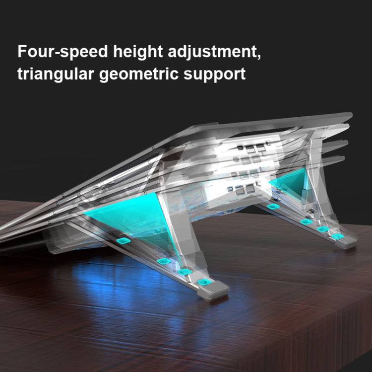 Z23A  4 Fan Laptop Tablet PC Cooling Bracket with Dual USB Output Ports