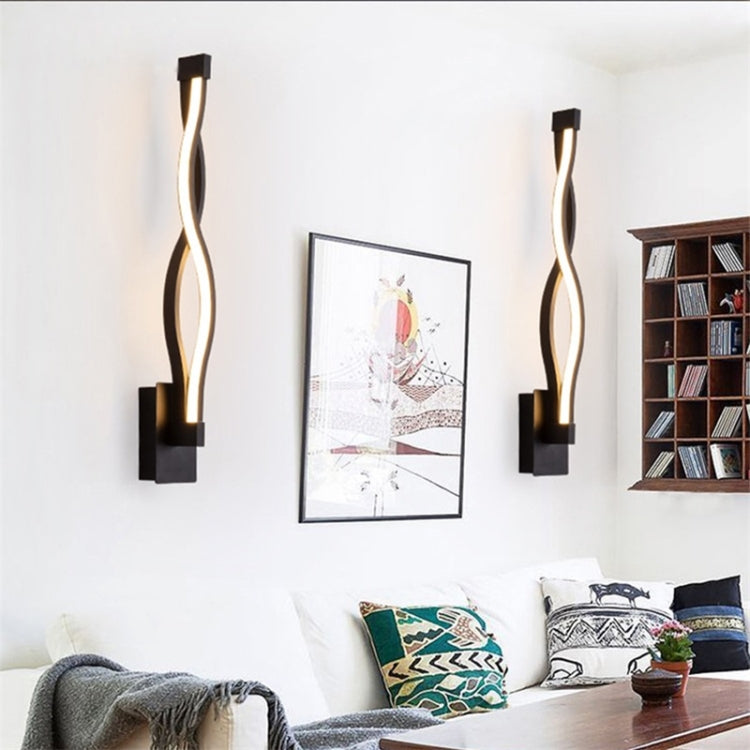 White Simple Led Aisle Bedroom Bedside Wall Lamp(Tri-Color Light)