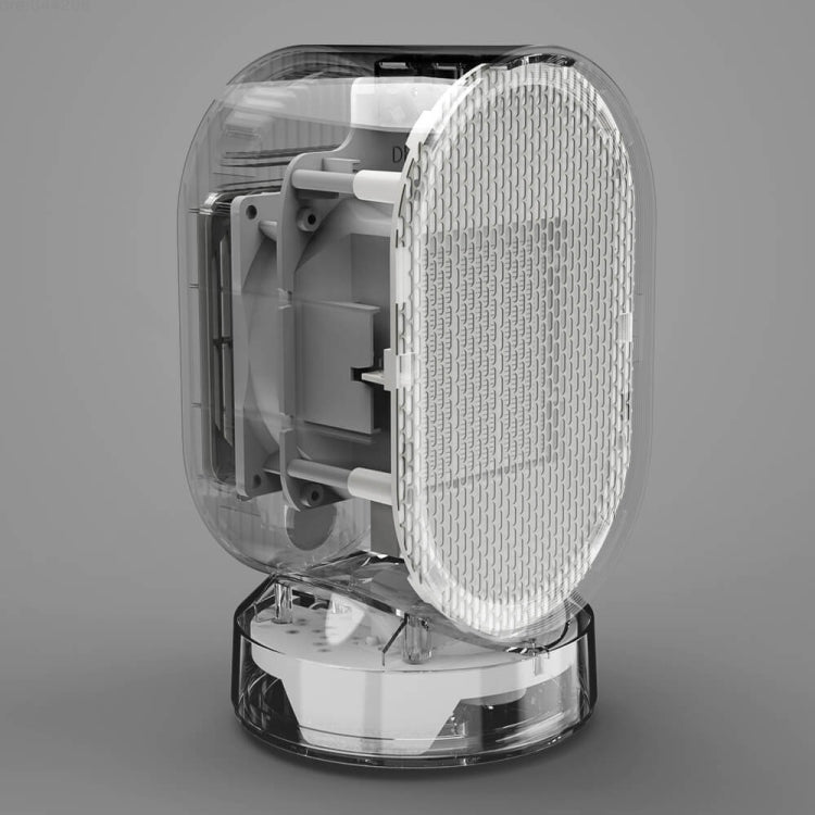 Portable Small Solar Heater Home Mini Energy Saving Moving Head Heater Desktop Electric Heater National Standard Plug, Color:White