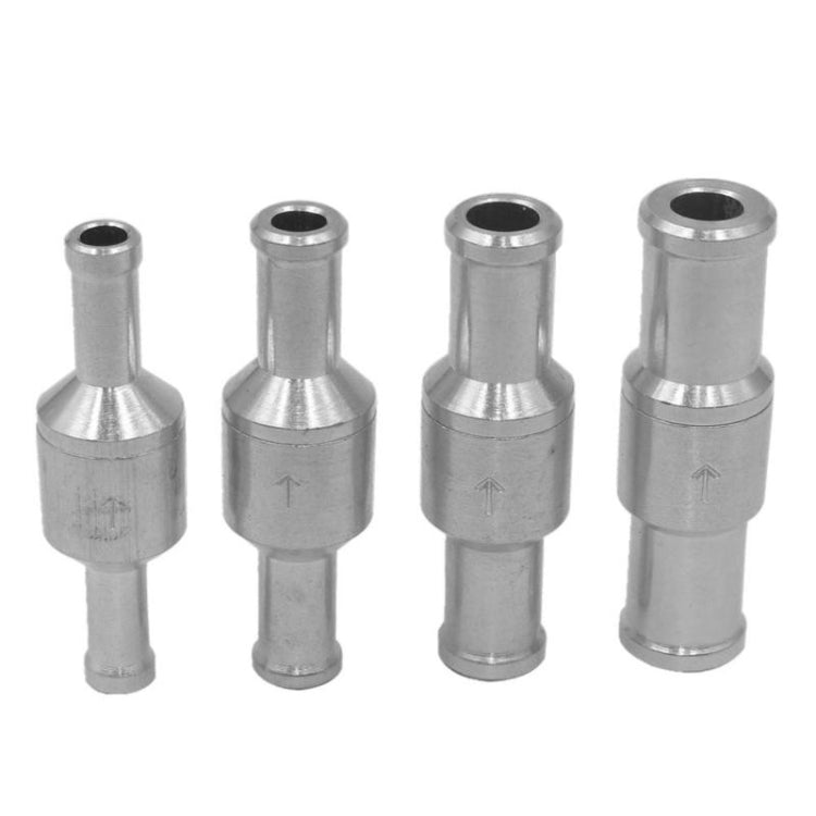 Car Aluminum Alloy Gasoline Fuel Check Valve, Size:M6(Silver)