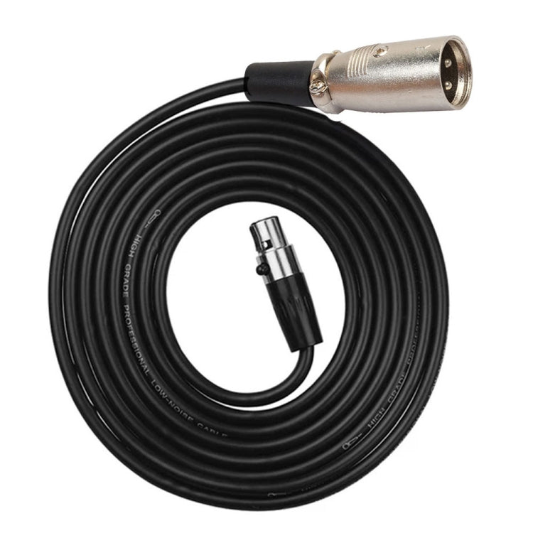Xlrmini Caron Male To Mini Female Balancing Cable For 48V Sound Card Microphone Audio Cable, Length:2m