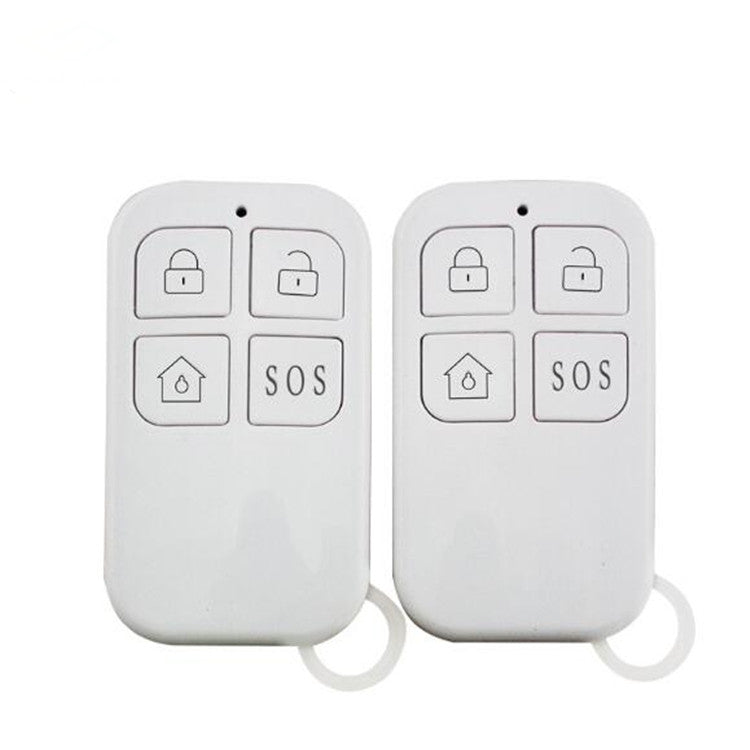 RC-19W 2 PCS 433MHz Wireless Remote Controller WiFi Home Burglar Alarm System for G4 / G30 / PG-103 / W2B / W123 (White)