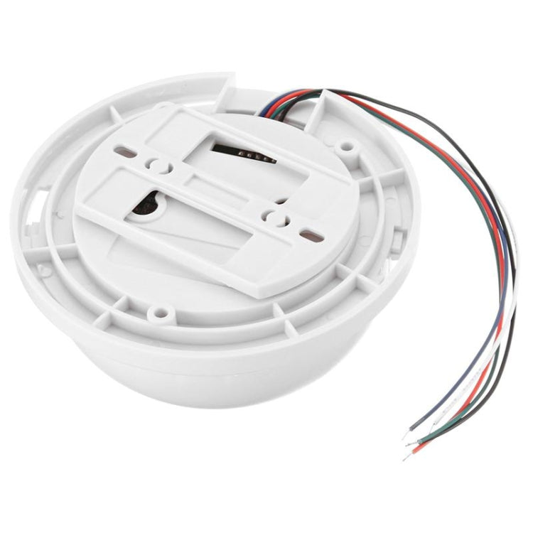 12V Household Gas Alarm Networked Detector Ceiling Gas Leakage Induction Detector(White)