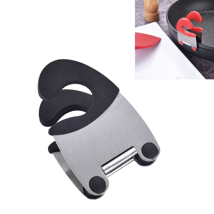 5 PCS Stainless Steel Plastic Pan Edge Clamp Anti-Scald Rubber Bracket Kitchen Gadgets