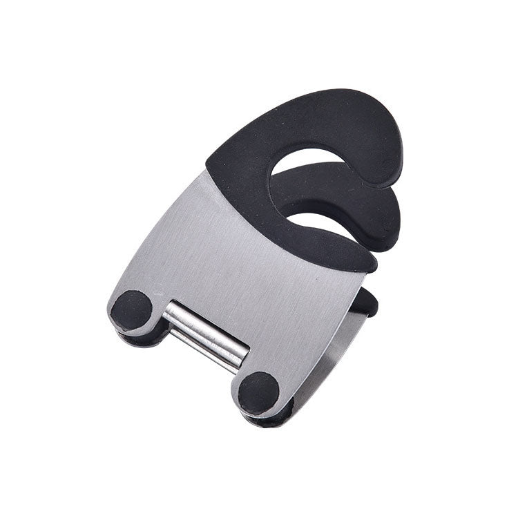 5 PCS Stainless Steel Plastic Pan Edge Clamp Anti-Scald Rubber Bracket Kitchen Gadgets