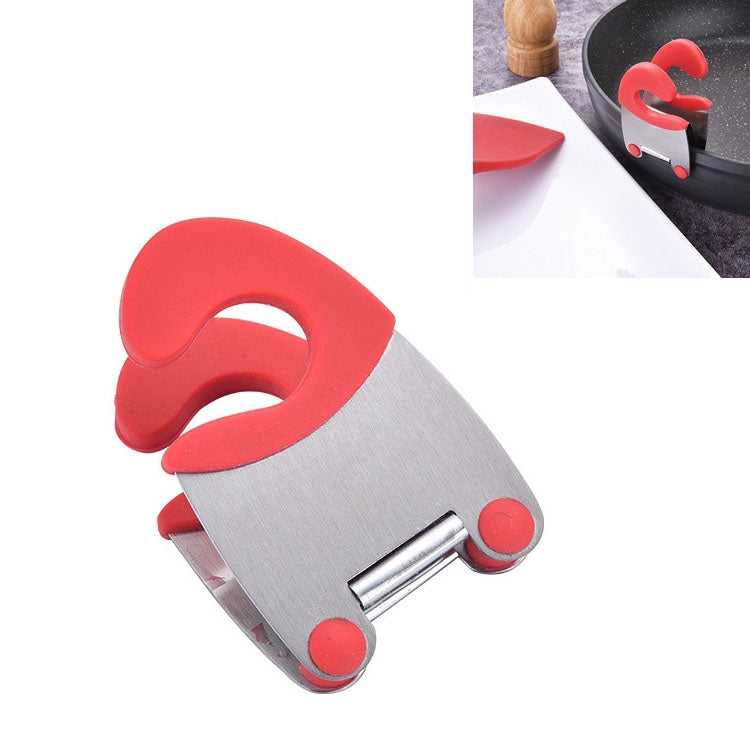 5 PCS Stainless Steel Plastic Pan Edge Clamp Anti-Scald Rubber Bracket Kitchen Gadgets
