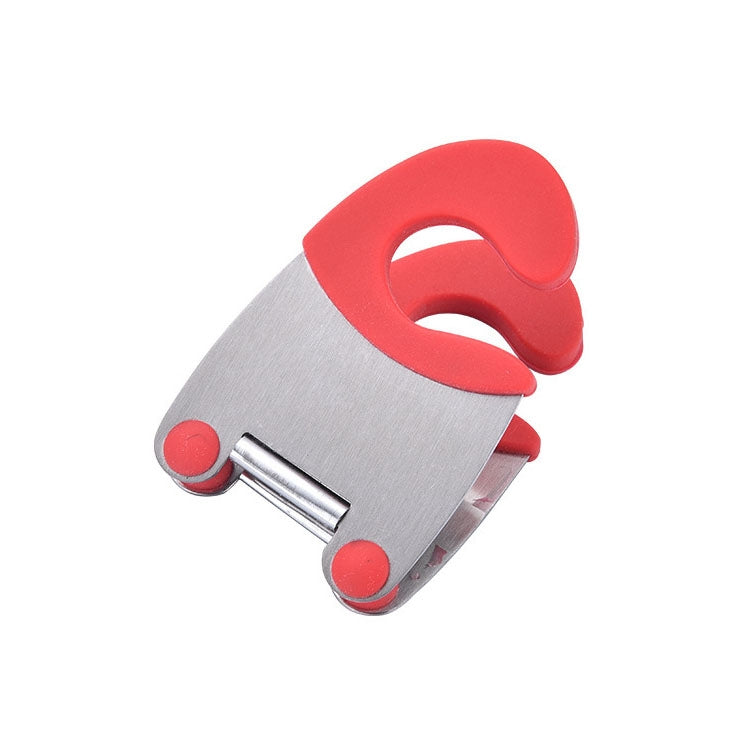 5 PCS Stainless Steel Plastic Pan Edge Clamp Anti-Scald Rubber Bracket Kitchen Gadgets