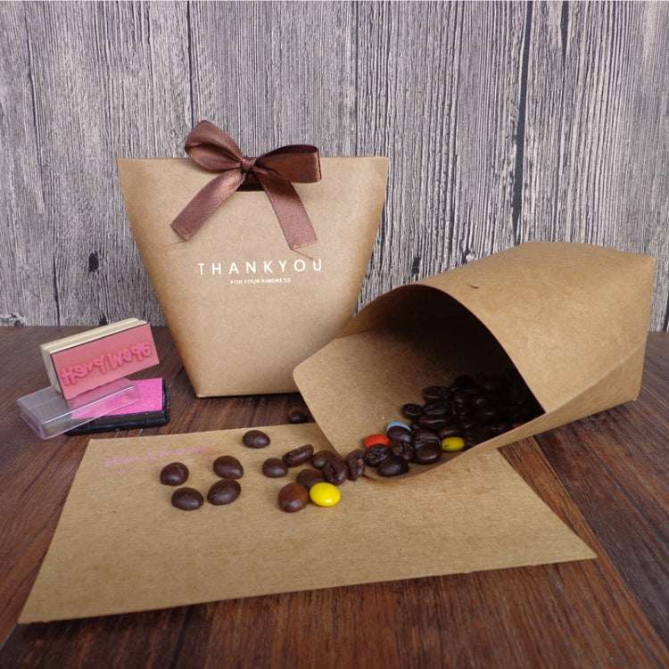 5 PCS Bronzing Carton Gift Box Paper Folding Box Small Creative Gift Bag, Style:Blank