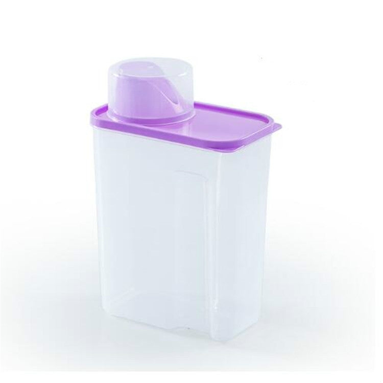 3L Household Plastic Transparent Washing Powder Storage Box Storage Container