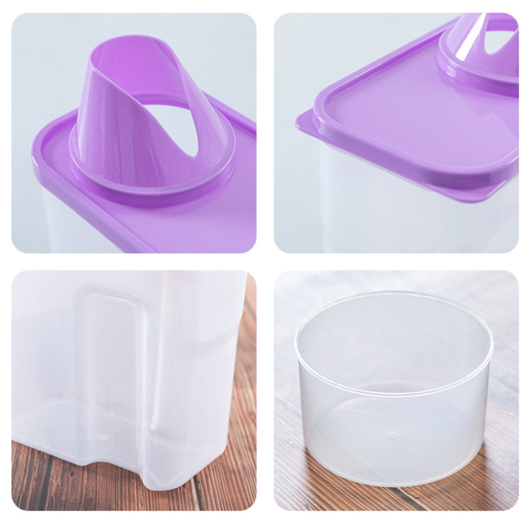 3L Household Plastic Transparent Washing Powder Storage Box Storage Container
