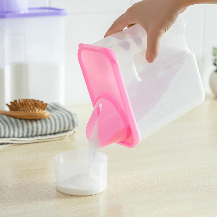 3L Household Plastic Transparent Washing Powder Storage Box Storage Container