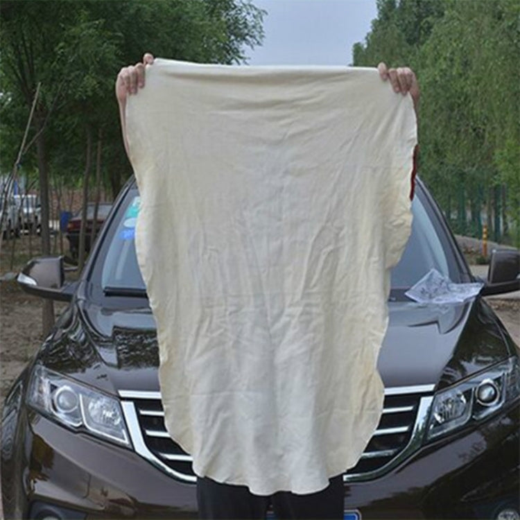 Car Cleaning Special Sheepskin Cloth Absorbent and Quick-drying Suede Wipes, Size:49x77cm(White)