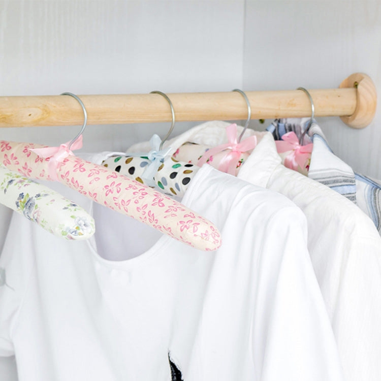 5 PCS Non-marking Solid Wood Sponge Cloth Hook Adult Non-slip Rack Wide Shoulder Clothes Hanger(Random Color Delivery)