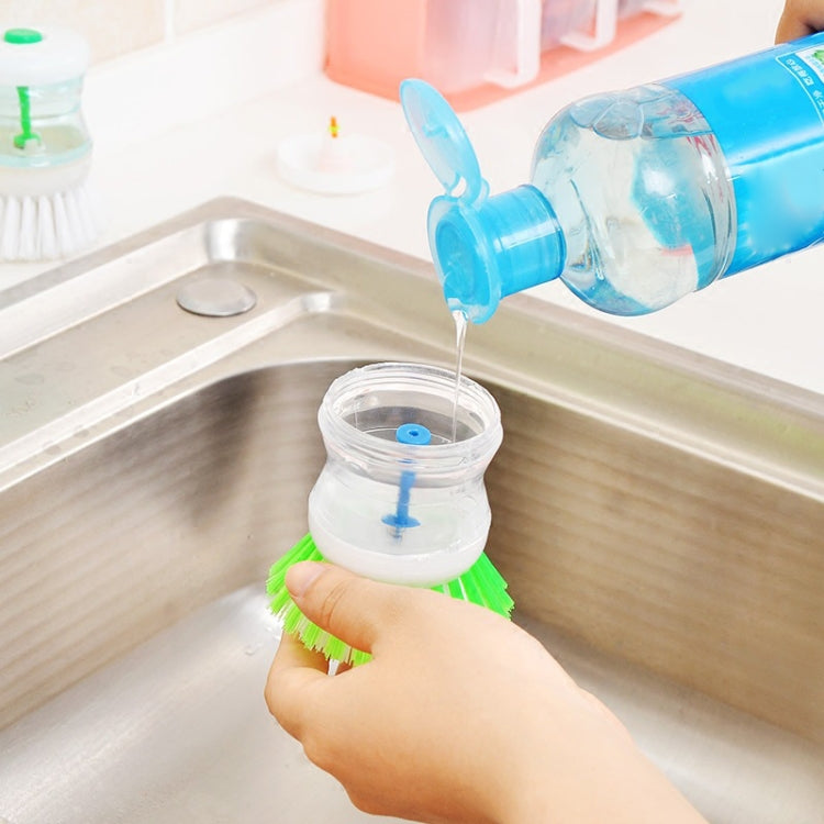 2 PCS Kitchen Washing Utensils Pot Dish Brush with Washing Up Liquid Soap Dispenser