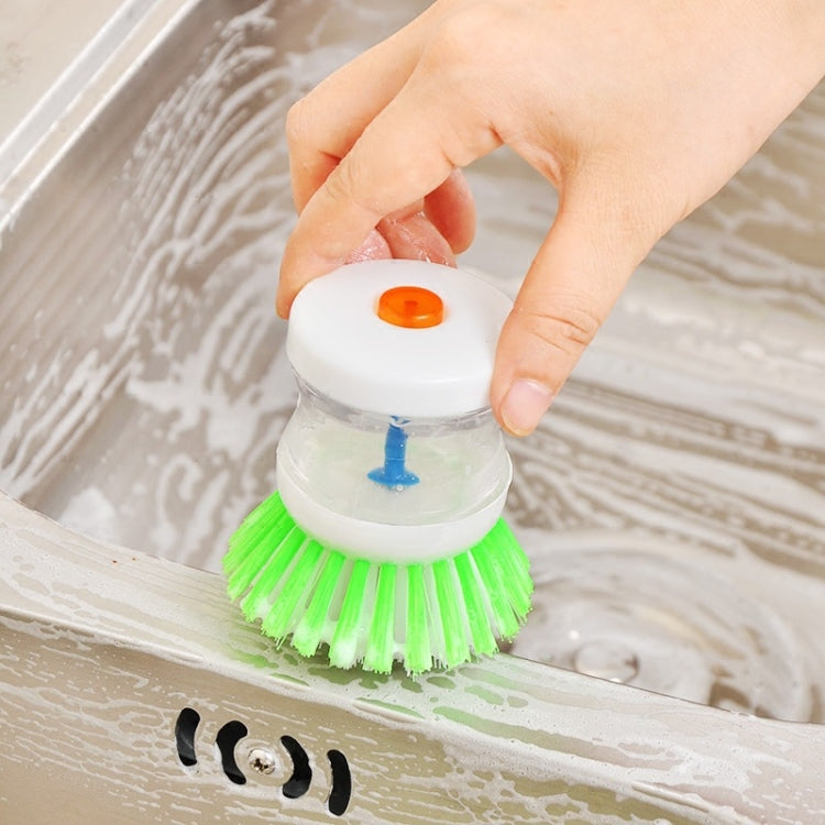 2 PCS Kitchen Washing Utensils Pot Dish Brush with Washing Up Liquid Soap Dispenser