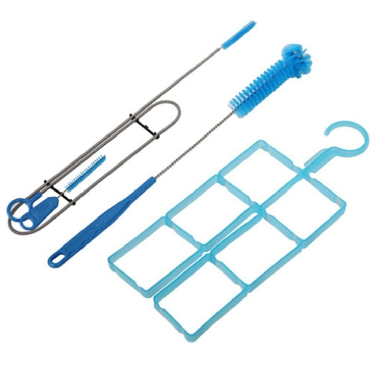 5 PCS Multi-function Cleaning Brush for Cleaning Water Bag Liner Water Nozzle(Blue)