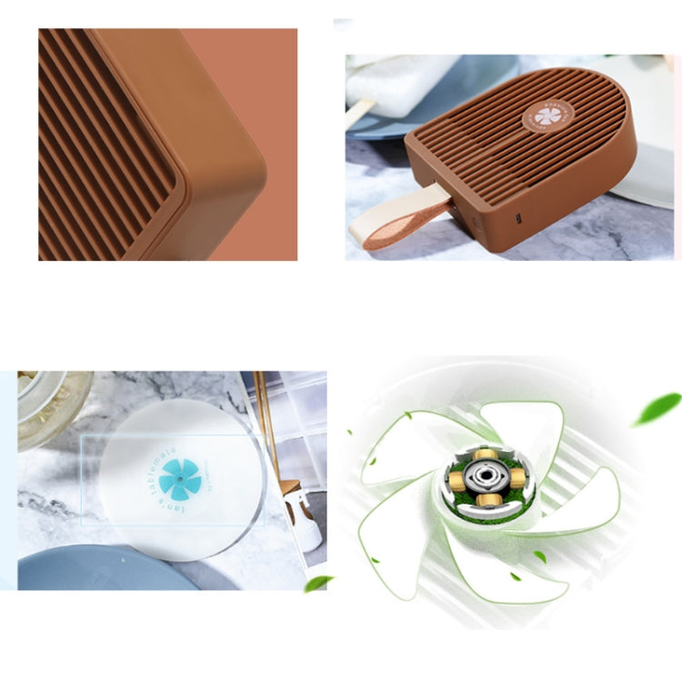 Outdoor Handheld USB Small Electric Fan Student Portable Desktop Silent Mini Ice Cream Fan