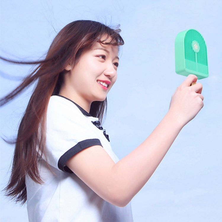 Outdoor Handheld USB Small Electric Fan Student Portable Desktop Silent Mini Ice Cream Fan