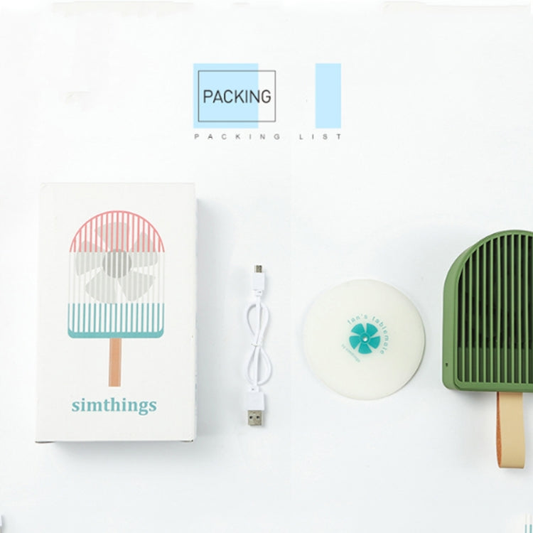 Outdoor Handheld USB Small Electric Fan Student Portable Desktop Silent Mini Ice Cream Fan